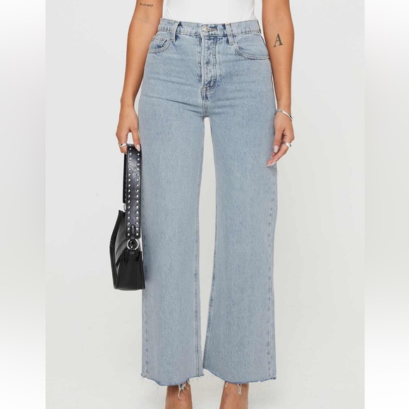 Princess Polly Fawcett Jeans Light Wash Denim - Picture 3 of 6